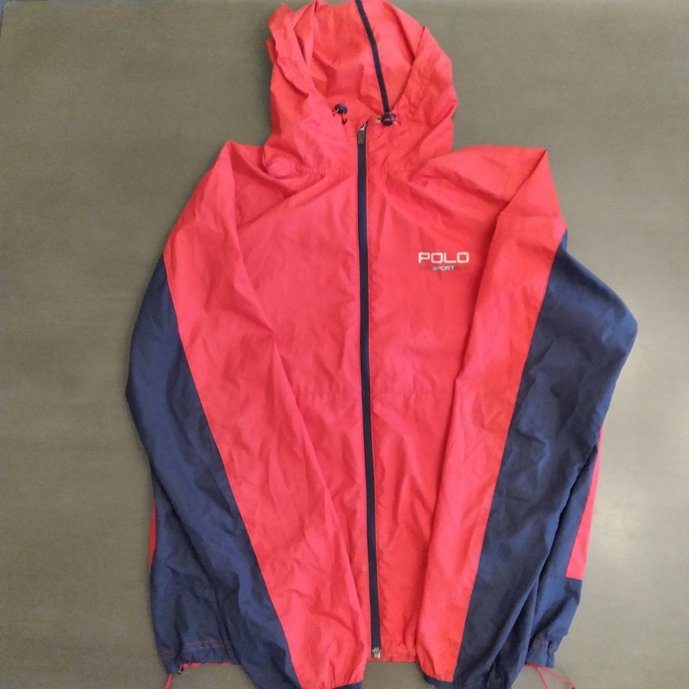 Polo by Ralph Lauren Red & Blue Windbreaker Performance Jacket